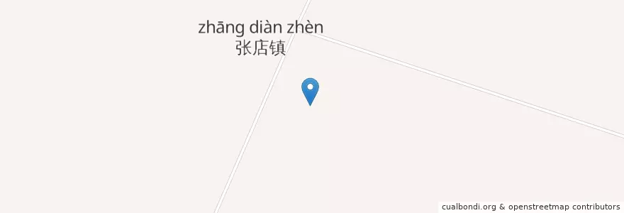 Mapa de ubicacion de 张店镇 en 中国, 河南省, 南阳市, 唐河县, 张店镇.