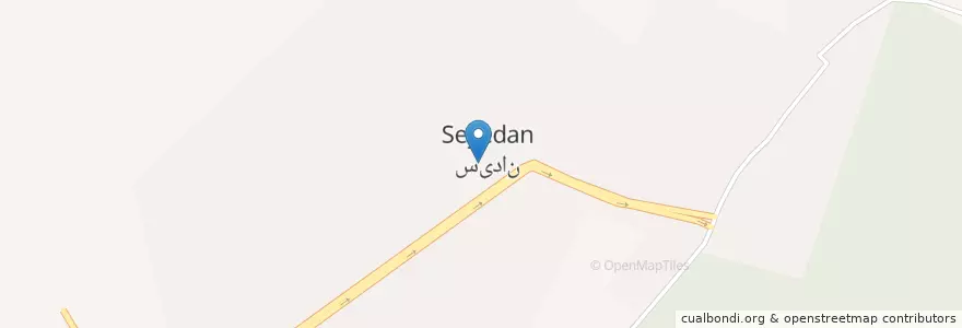 Mapa de ubicacion de سیدان en إیران, محافظة فارس, مقاطعة مرودشت, بخش سیدان, دهستان خفرک علیا, سیدان.