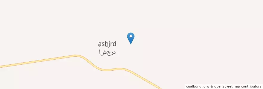 Mapa de ubicacion de اشجرد en ایران, استان فارس, شهرستان مرودشت, بخش درودزن, دهستان ابرج, اشجرد.