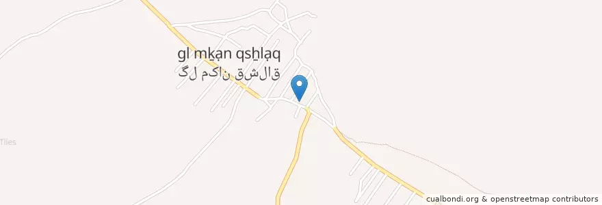 Mapa de ubicacion de Gol-Makan Qeshlaq en Iran, Fars Province, Marvdasht County, بخش درودزن, دهستان ابرج, Gol-Makan Qeshlaq.