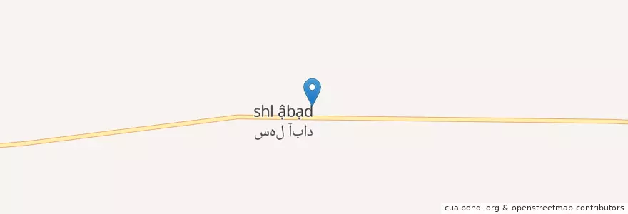Mapa de ubicacion de Sahl-Abad en Iran, Fars Province, Marvdasht County, بخش درودزن, دهستان ابرج, Sahl-Abad.