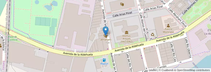 Mapa de ubicacion de _almargen en España, Castilla Y León, Salamanca, Campo De Salamanca, Salamanca.