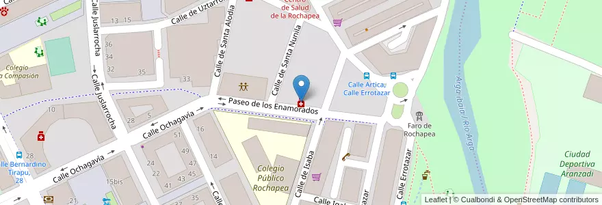 Mapa de ubicacion de A. Belzunce Saldise en Испания, Наварра, Наварра, Памплона.