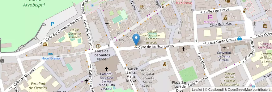 Mapa de ubicacion de A casa mia en Испания, Мадрид, Мадрид, Área Metropolitana De Madrid Y Corredor Del Henares, Alcalá De Henares.
