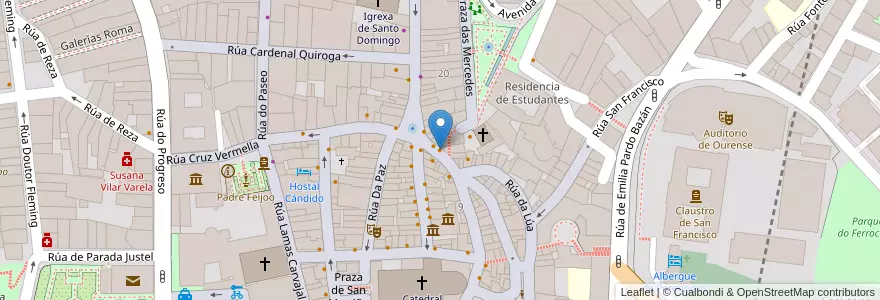 Mapa de ubicacion de A despensa de Fuentefría en スペイン, ガリシア州, オウレンセ, Ourense, オウレンセ.