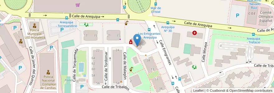 Mapa de ubicacion de A´ Fenestella en 西班牙, Comunidad De Madrid, Comunidad De Madrid, Área Metropolitana De Madrid Y Corredor Del Henares, Madrid.