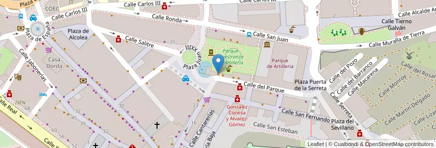 Mapa de ubicacion de A la Brasa en スペイン, ムルシア州, ムルシア州, Campo De Cartagena Y Mar Menor, Cartagena.