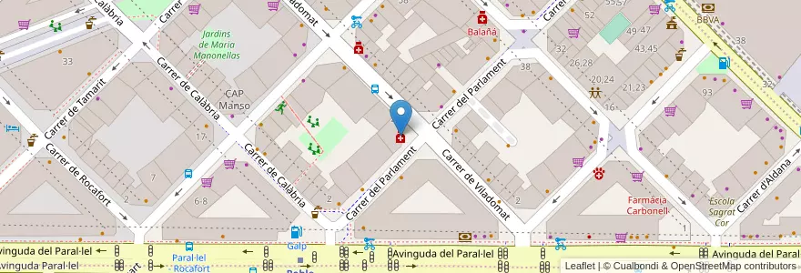 Mapa de ubicacion de A. Martínez García en İspanya, Catalunya, Barcelona, Barcelonès, Barcelona.