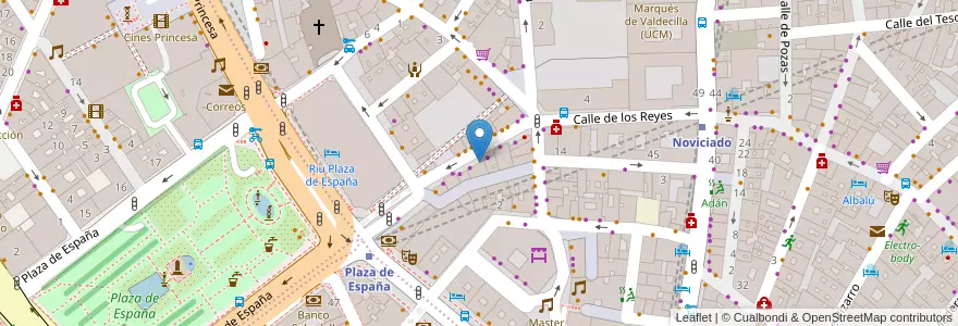 Mapa de ubicacion de A. Méndez en Испания, Мадрид, Мадрид, Área Metropolitana De Madrid Y Corredor Del Henares, Мадрид.