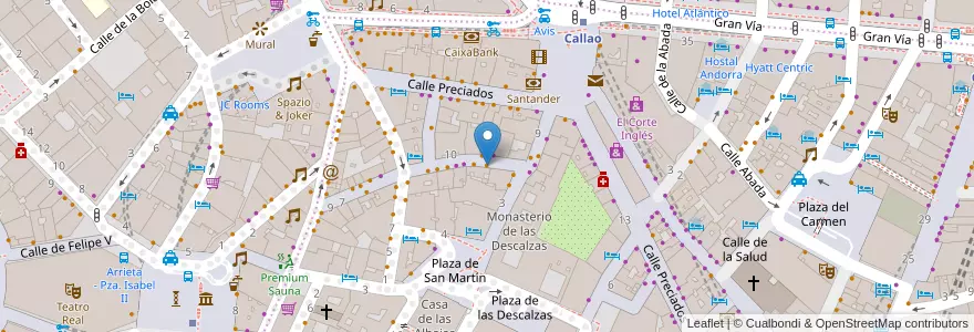 Mapa de ubicacion de A Miña Gaita en Испания, Мадрид, Мадрид, Área Metropolitana De Madrid Y Corredor Del Henares, Мадрид.