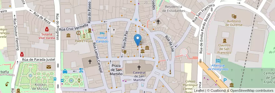 Mapa de ubicacion de A Nosa Taberna en Spanien, Galicien, Ourense, Ourense, Ourense.