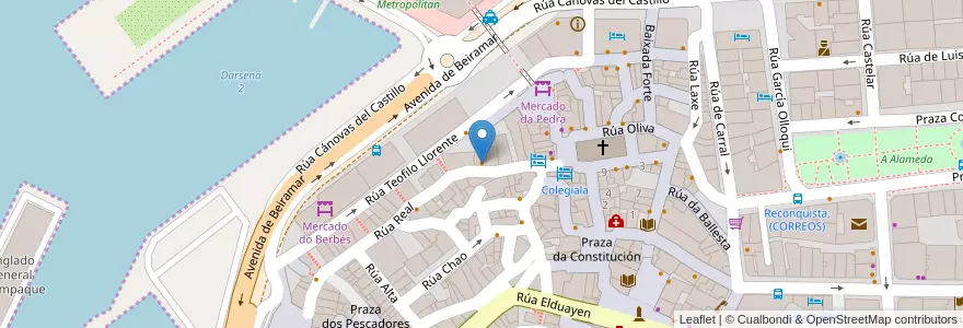 Mapa de ubicacion de A Revolta en Spain, Vigo.