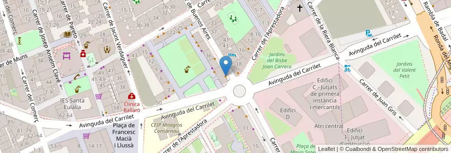 Mapa de ubicacion de A Ruta Galega en Espagne, Catalogne, Barcelone, Barcelonais, Barcelone.