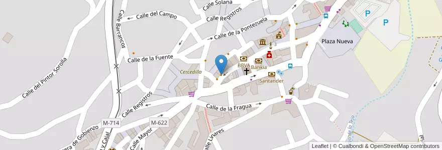 Mapa de ubicacion de A Tavola di Canela en Sepanyol, Comunidad De Madrid, Comunidad De Madrid, Cuenca Del Guadarrama, Cercedilla.