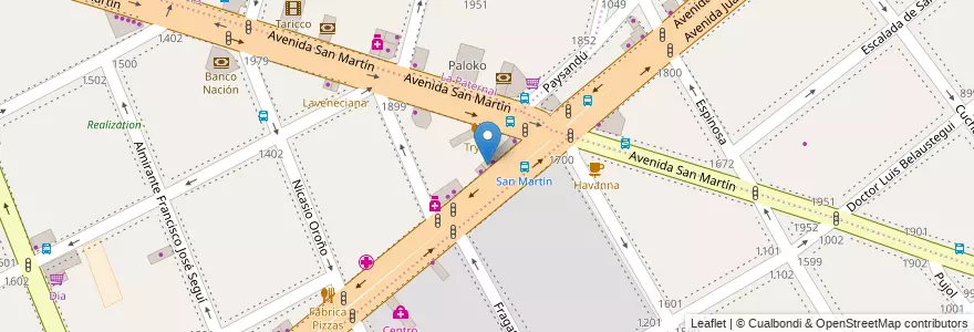Mapa de ubicacion de A y B Odontologia, Villa General Mitre en アルゼンチン, Ciudad Autónoma De Buenos Aires, ブエノスアイレス.