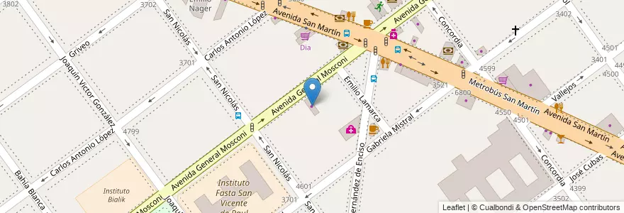 Mapa de ubicacion de ABA Gas, Villa Devoto en Argentinien, Ciudad Autónoma De Buenos Aires, Buenos Aires, Comuna 11.