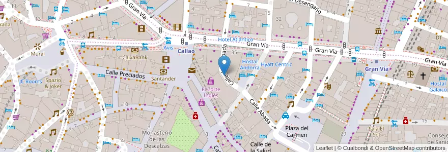 Mapa de ubicacion de ABADA, CALLE, DE LA,14 en Испания, Мадрид, Мадрид, Área Metropolitana De Madrid Y Corredor Del Henares, Мадрид.