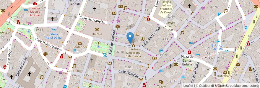 Mapa de ubicacion de ABANCA en 스페인, Castilla Y León, Salamanca, Campo De Salamanca, Salamanca.