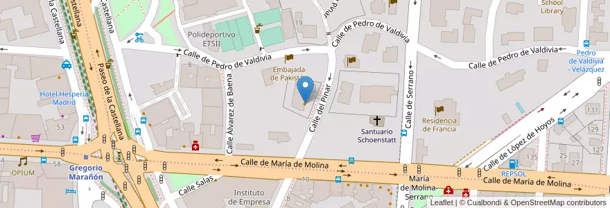 Mapa de ubicacion de A'Barra en Spain, Community Of Madrid, Community Of Madrid, Área Metropolitana De Madrid Y Corredor Del Henares, Madrid.