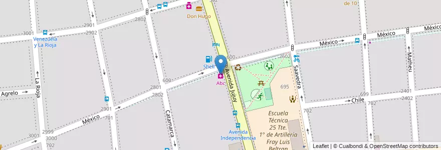 Mapa de ubicacion de Abc, Balvanera en アルゼンチン, Ciudad Autónoma De Buenos Aires, Comuna 3, ブエノスアイレス.