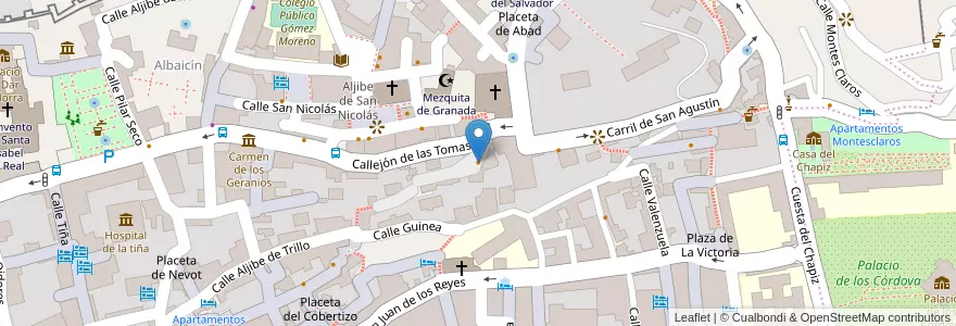 Mapa de ubicacion de Aben Humeya en Sepanyol, Andalucía, Granada, Comarca De La Vega De Granada, Granada.