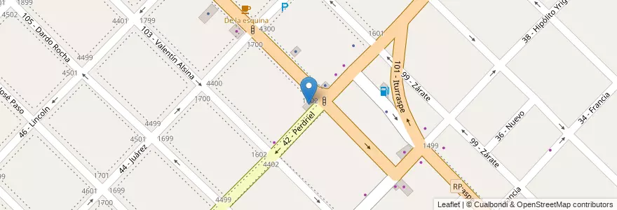 Mapa de ubicacion de Aberturas 9 de Julio en Arjantin, Buenos Aires, Partido De General San Martín, Villa Lynch.