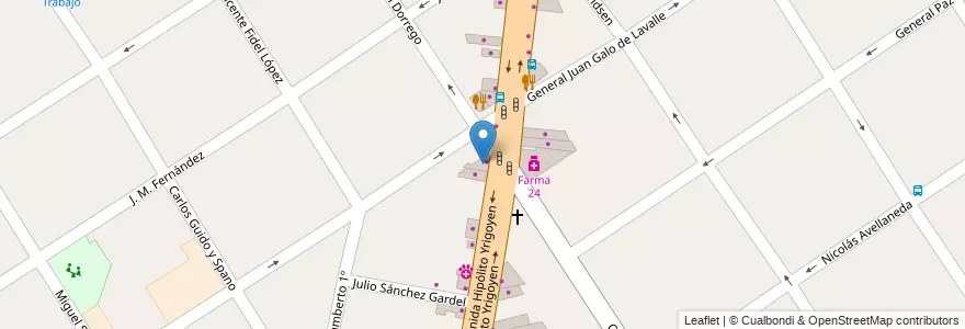 Mapa de ubicacion de Aberturas Herreria en Arjantin, Buenos Aires, Partido De Lomas De Zamora, Temperley.