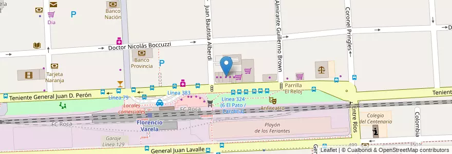 Mapa de ubicacion de Aberturas "La Estación" en Argentinien, Provinz Buenos Aires, Partido De Florencio Varela, Florencio Varela.