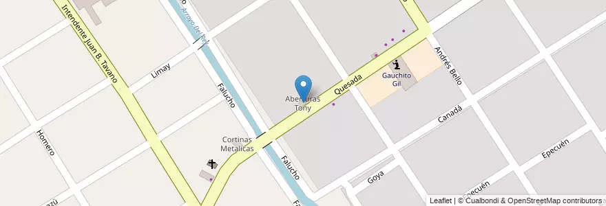 Mapa de ubicacion de Aberturas Tony en Argentinië, Buenos Aires, Partido De Lomas De Zamora, Ingeniero Budge.