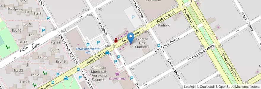 Mapa de ubicacion de Abigail en الأرجنتين, ريو نيغرو, Departamento Adolfo Alsina, Viedma, Viedma.