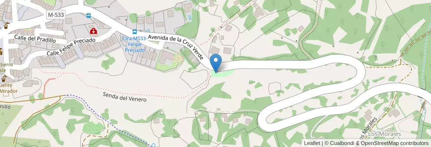 Mapa de ubicacion de Abrevadero en Испания, Мадрид, Мадрид, Sierra Oeste, Zarzalejo.