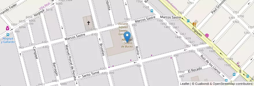 Mapa de ubicacion de ABucear - Centro de Buceo, Versalles en Argentine, Ciudad Autónoma De Buenos Aires, Buenos Aires, Comuna 10.