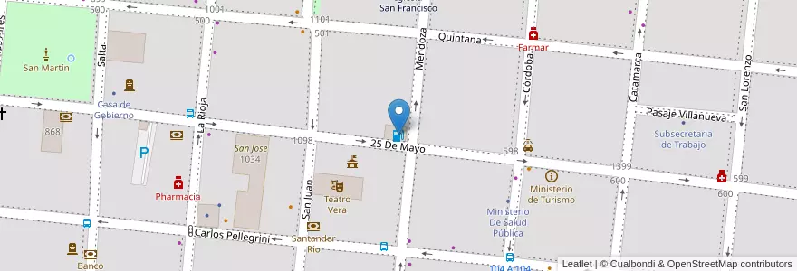 Mapa de ubicacion de ACA Corrientes en Argentine, Corrientes, Departamento Capital, Corrientes, Corrientes.