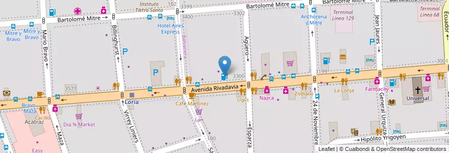 Mapa de ubicacion de ACA U.S. Once, Balvanera en Argentina, Autonomous City Of Buenos Aires, Comuna 5, Autonomous City Of Buenos Aires.