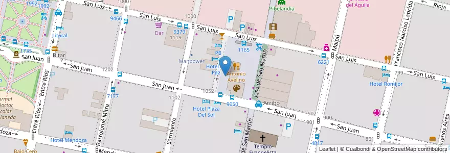 Mapa de ubicacion de ACA en Argentinien, Santa Fe, Departamento Rosario, Municipio De Rosario, Rosario.