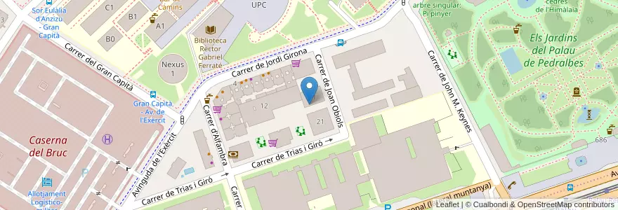 Mapa de ubicacion de Academia CEUS en إسبانيا, كتالونيا, برشلونة, بارسلونس, Barcelona.