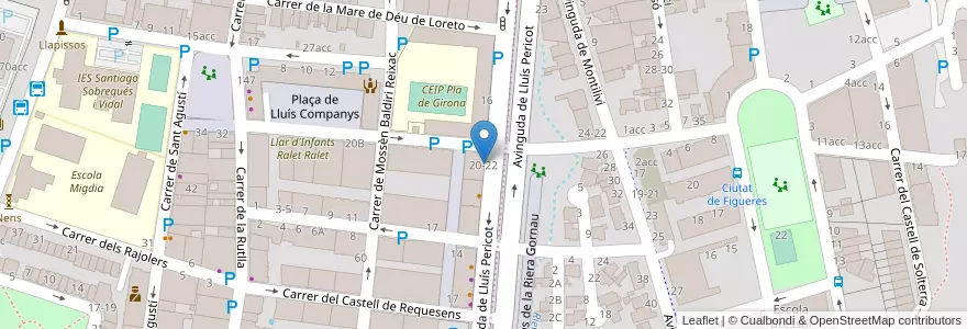 Mapa de ubicacion de Acadèmia CONFUCI - Centre de Cultura Xinesa en إسبانيا, كتالونيا, جرندة, Gironès, جرندة.