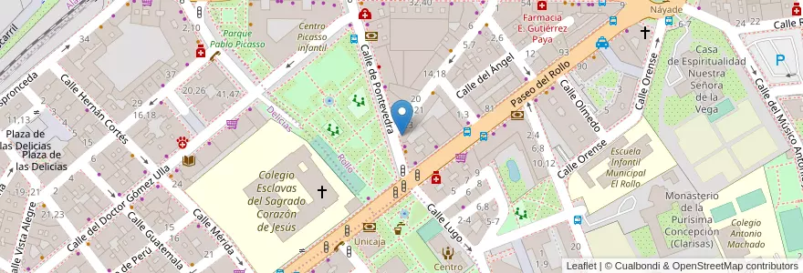 Mapa de ubicacion de Academia de Inglés Ian & Eoin en Spagna, Castilla Y León, Salamanca, Campo De Salamanca, Salamanca.