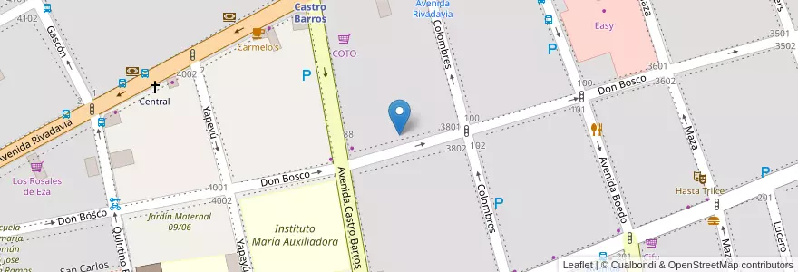 Mapa de ubicacion de Academia de Musica "Bellino", Almagro en الأرجنتين, Ciudad Autónoma De Buenos Aires, Comuna 5, Buenos Aires.