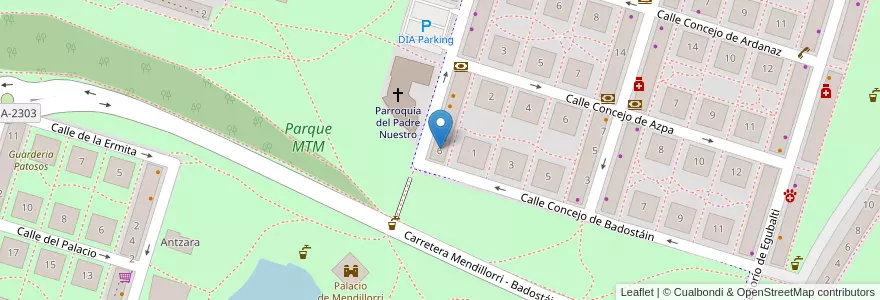 Mapa de ubicacion de Academia de musica xambela en Испания, Наварра, Наварра, Памплона.