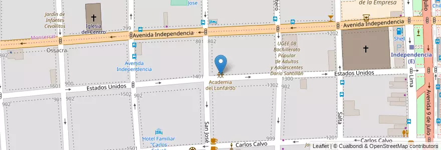 Mapa de ubicacion de Academia del Lunfardo, Constitucion en Argentina, Ciudad Autónoma De Buenos Aires, Comuna 1, Buenos Aires.