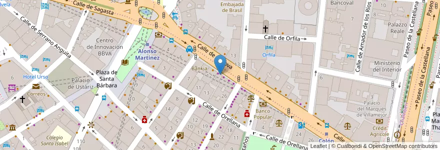 Mapa de ubicacion de Academia J.E.A. en Испания, Мадрид, Мадрид, Área Metropolitana De Madrid Y Corredor Del Henares, Мадрид.