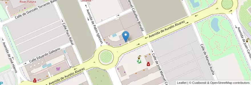 Mapa de ubicacion de Academia Pixel en Espanha, Comunidade De Madrid, Comunidade De Madrid, Cuenca Del Henares, Rivas-Vaciamadrid.