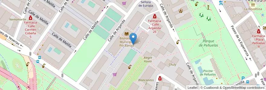 Mapa de ubicacion de Academia Sabermás en Spagna, Comunidad De Madrid, Comunidad De Madrid, Área Metropolitana De Madrid Y Corredor Del Henares, Madrid.
