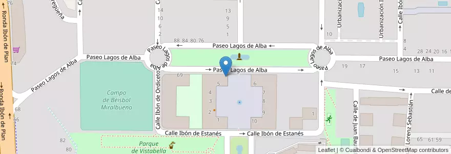 Mapa de ubicacion de Academia Talk! en İspanya, Aragón, Zaragoza, Zaragoza, Zaragoza.