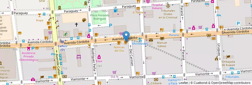 Mapa de ubicacion de Actitud, San Nicolas en Argentina, Ciudad Autónoma De Buenos Aires, Buenos Aires.