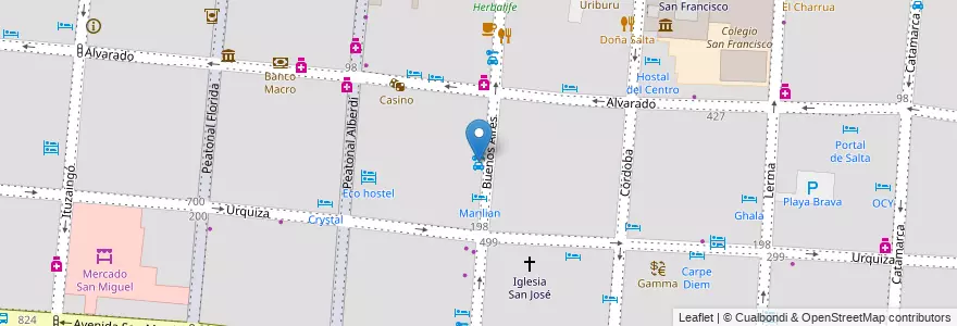 Mapa de ubicacion de Activa en Argentinien, Salta, Capital, Municipio De Salta, Salta.