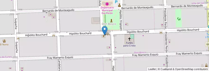 Mapa de ubicacion de Acuario en 아르헨티나, Santa Fe, Departamento Rosario, Municipio De Funes, Funes.