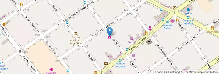 Mapa de ubicacion de Adelgozar, Coghlan en 阿根廷, Ciudad Autónoma De Buenos Aires, 布宜诺斯艾利斯.