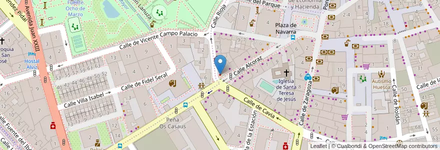 Mapa de ubicacion de Adeslas Dental en Испания, Арагон, Уэска, Hoya De Huesca / Plana De Uesca, Уэска.